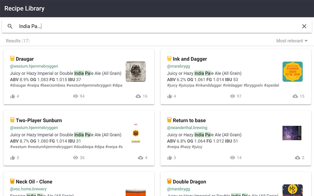 Brewfather Recipe Library